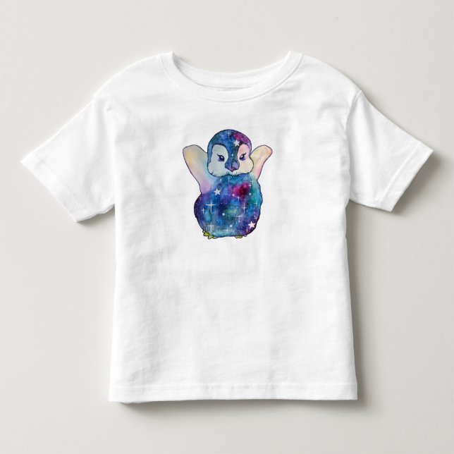 Pingvin namngiven Button T Shirt (Framsida)