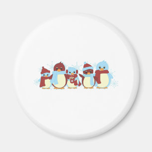 Pingvin omkring magnet