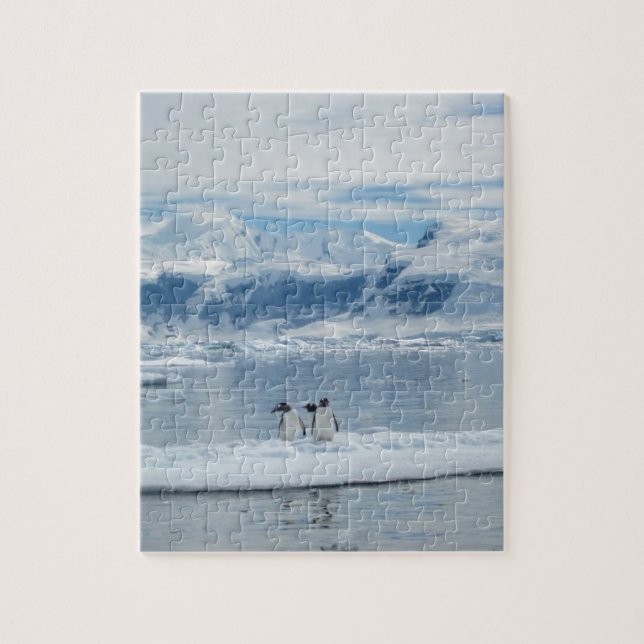 Pingvin på ett isberg pussel (Vertikal)