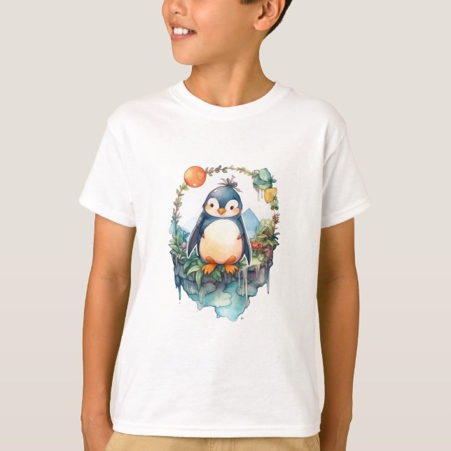 Pingvin på turné t shirt (Framsida)