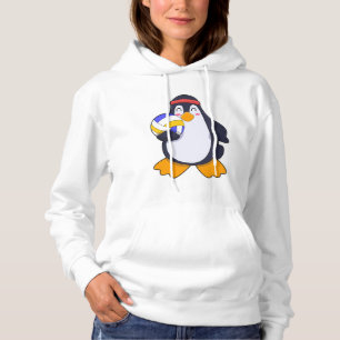 Pingvin på volleyboll sport t shirt