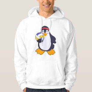 Pingvin på volleybollssporter hoodie
