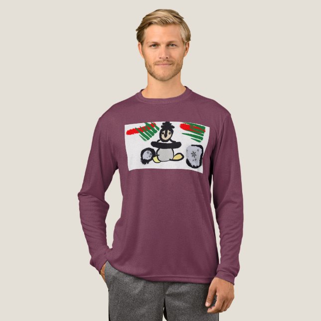 Pingvin rock jul  t shirt (Hel framsida)