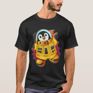 Pingvin som astronaut i dräkt t shirt