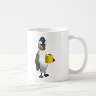 pingvin som dricker kaffe kaffemugg