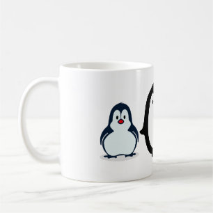 pingvin, söt, fågel kaffemugg