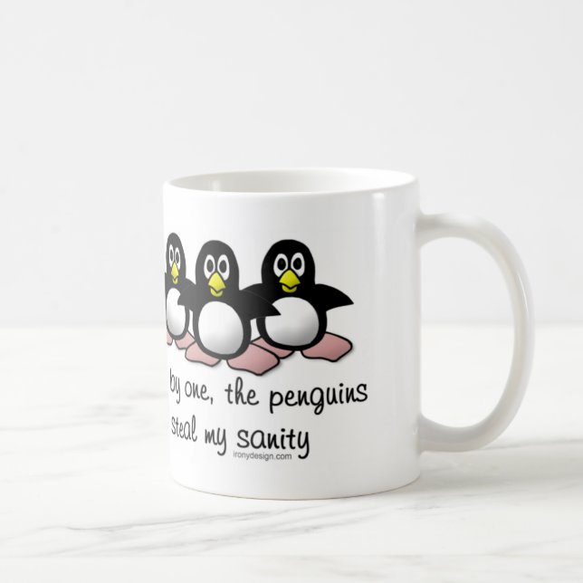 Pingvin stjäler min sanity kaffemugg (Höger)