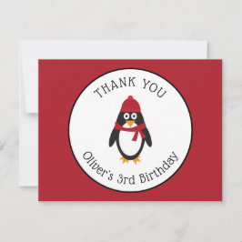 Pingvin Tacksamhetskort Tack Kort