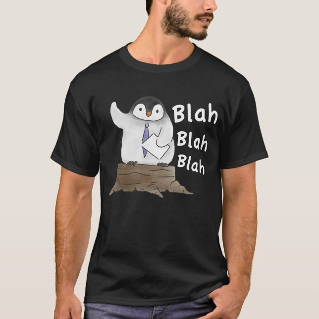 Pingvin Tal  T Shirt (Framsida)