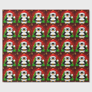 🐧 Pingvin Tomte Julgran Holiday Kul ✨ Presentpapper