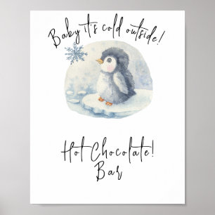 Pingvin - Varm chokladbar Poster