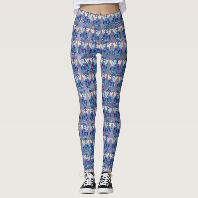 Pingvin vid namn Button Leggings (Framsida)
