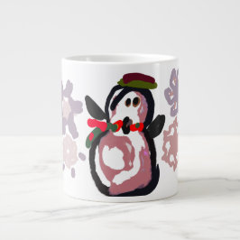 Pingvin Vinter Jumbo Mugg