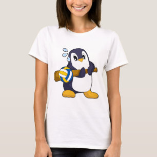 Pingvin Volleybollspelare Volleyboll Sport T Shirt