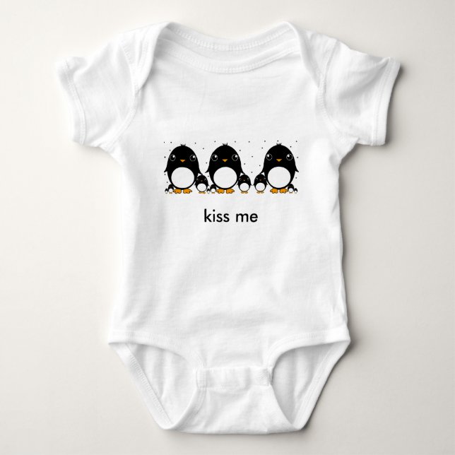 pingvinbebiset, kysser mig tee shirt (Framsida)