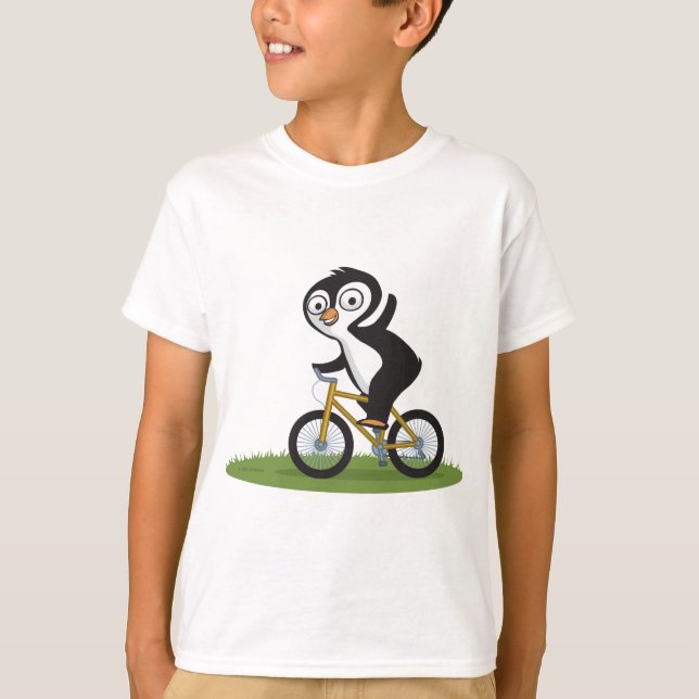 Pingvinbiker T Shirt (Framsida)