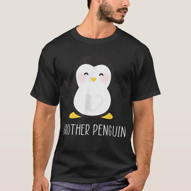Pingvinbroder - Sibling39S Rollig Amp Söt T Shirt (Framsida)