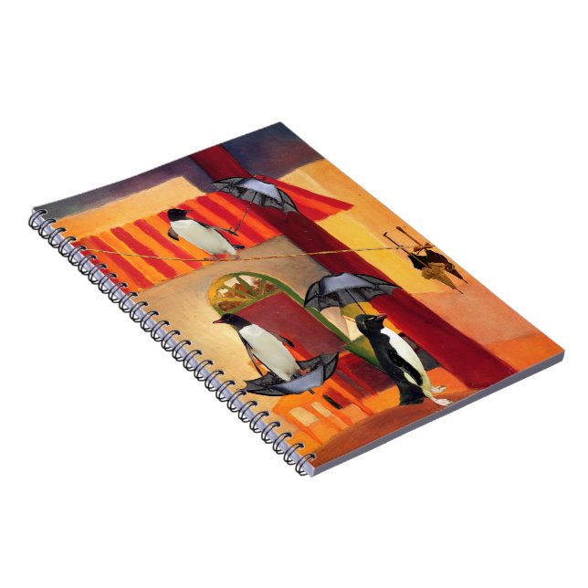 PingvinCafe Anteckningsbok Med Spiral (Högra Sidan)