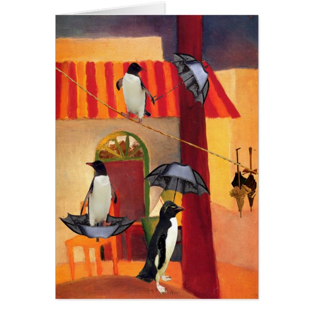PingvinCafe Hälsningskort (Framsidan)