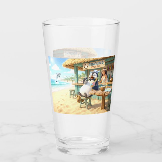 Pingvinens Strandbar Glaskopp (Framsida)