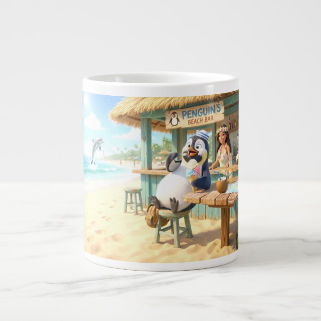 Pingvinens Strandbar Jumbo Mugg (Framsidan)