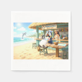 Pingvinens Strandbar Pappersservett