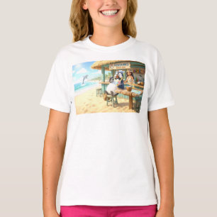 Pingvinens strandbar t shirt