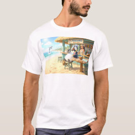 Pingvinens strandbar t shirt