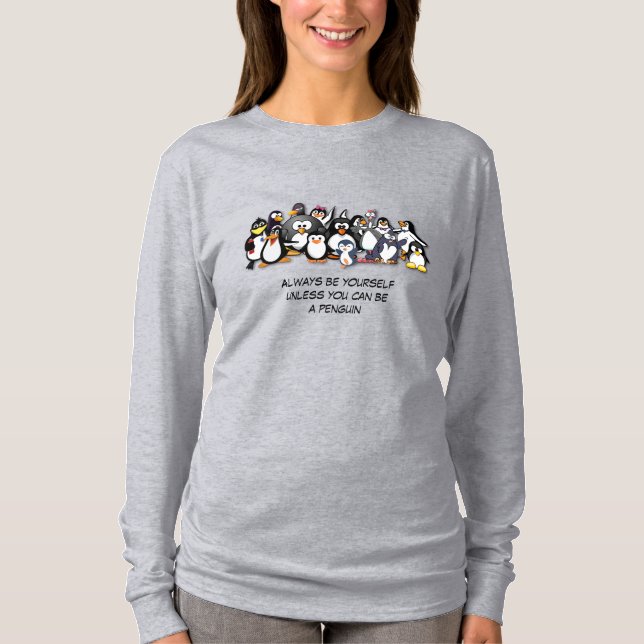 Pingviner av animerad t shirt (Framsida)