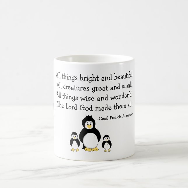 Pingviner med Inspirerande Citat Kaffemugg (Center)