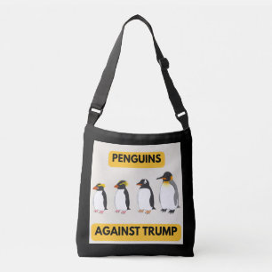 Pingviner Mot Trump Axelväska
