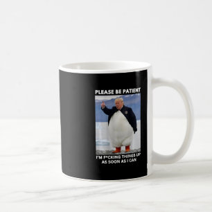 Pingviner mot tullavgifter Anti-trump protester Hä Kaffemugg