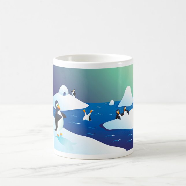 Pingviner Och Is Kaffemugg (Skapare uppladdad)