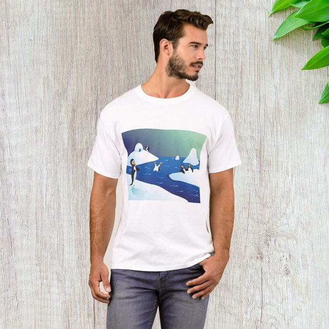Pingviner Och Is T Shirt (Skapare uppladdad)