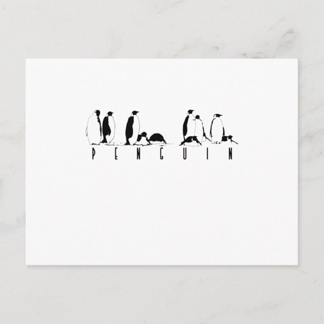Pingviner Vykort (Framsida)