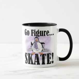 Pingvinet går figurskridskon mugg
