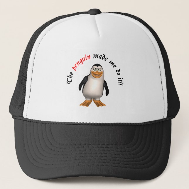 Pingvinet gjorde mig att göra det! Hatt Keps (Framsida)