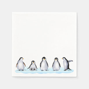 Pingvinfamilj Pappersservett