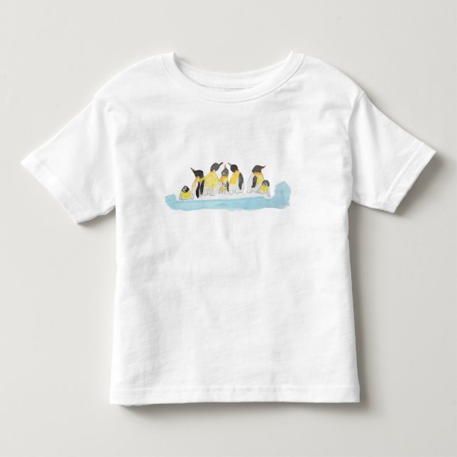 Pingvinfamilj T Shirt (Framsida)