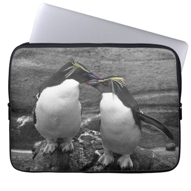Pingvinfärgssplash Laptop Fodral (Framsidan)