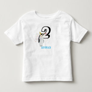 Pingvinfirande - Djur Födelsedagsfest Barn Ålder T Shirt