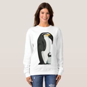 Pingvinförälder och unge binds konst t shirt