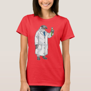 Pingvinforskare Reagensglas Laboratorium T Shirt