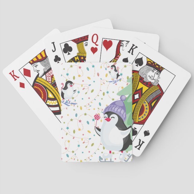 Pingvingalenskap Spel Kort (Baksidan)