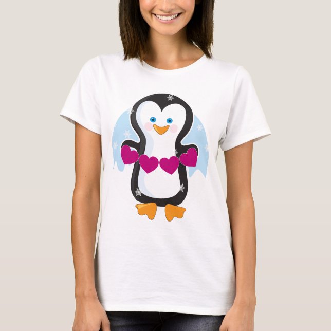 Pingvinhjärta Tee Shirt (Framsida)