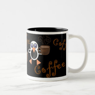 Pingvinkaffemugg Två-Tonad Mugg