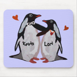 Pingvinkärlek kopplar ihop Mousepads Musmatta