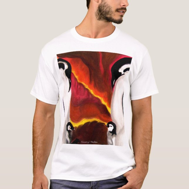 PingvinkärlekT-tröja Tee Shirt (Framsida)