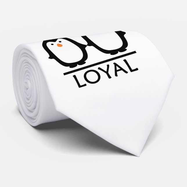 Pingvinkärlektie Slips (Rullad)