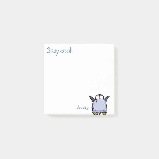 Pingvinkyckling Glada Post-It-lappar Post-it Block (Framsida)